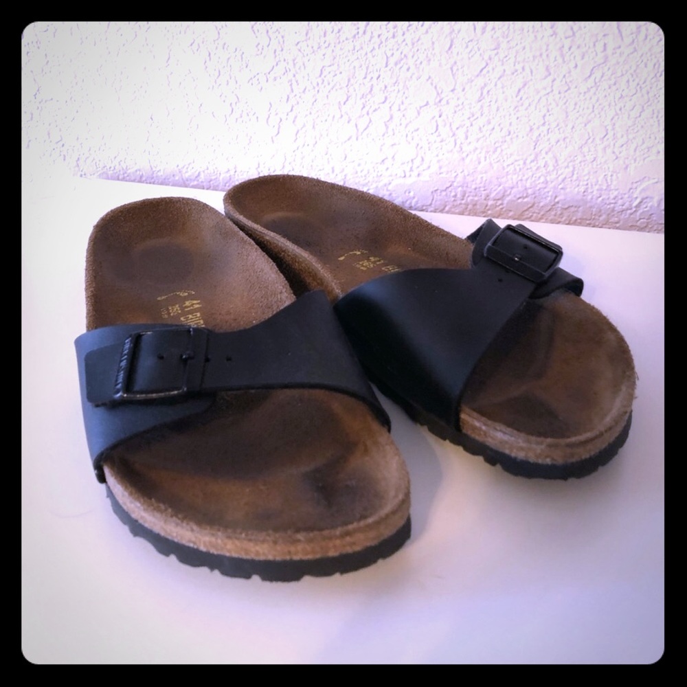 Size 11 black Madrid Birkenstock sandals